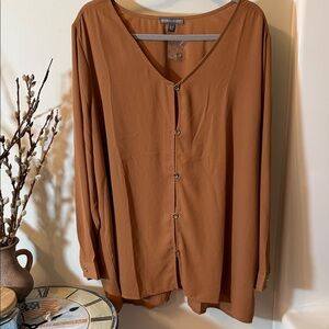 Jessica London Tan Blouse